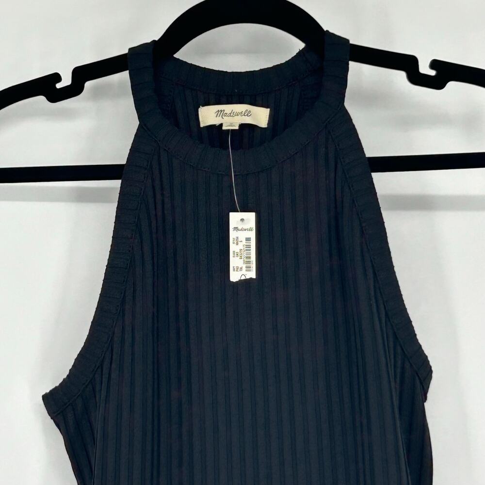 Madewell Ribbed Knit High Neck Ribbed Tank Top Sz Small NWT